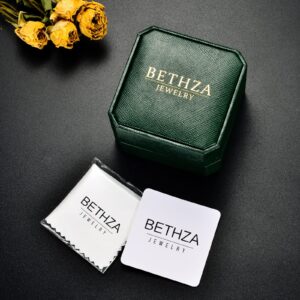 BETHZA Gold Mothers Ring 2 Birthstones 10k Yellow Gold Mom Ring 14k Gold Mothers Ring 2 Children 18k Gold Mother Daughter Ring Personalized Gold Family Birthstones Ring Customized