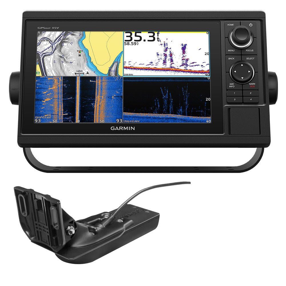 Garmin 010-01740-60 GPSMAP 1042xsv with GT52HW-TM Transducer - 10", Navionics+, SideVu, ClearVu and Traditional Chirp