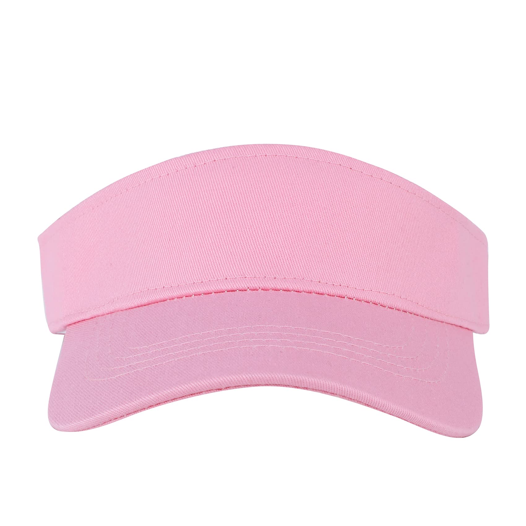 Durio Kids Sun Visor Hat Girls Hat Adjustable Kids Baseball Hat Sports Baseball Cap Athletic Kids Beach Hat Tennis Golf Sun Hats for Kids B White&Pink 6-12 Years