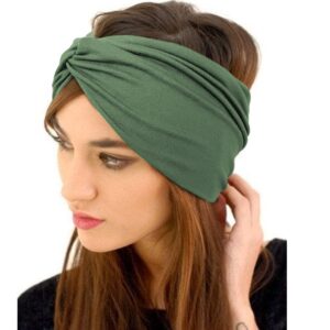 Jesries 10 PCS Headbands for Women African Wide Hair Wrap Extra Turban Head Bands for Lady Large Sport Workout Stretch Non-slip Big Hair Bands