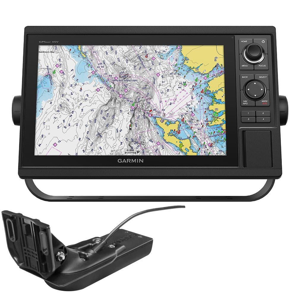 Garmin 010-01741-60 GPSMAP 1242xsv with GT52HW-TM Transducer - 12", Navionics+, SideVu, ClearVu and Traditional Chirp