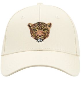 ihomor unisex cotton baseball cap with embroidery adjustable dad hat trucker baseball hat for men and women snapback hat outdoor leopard beige