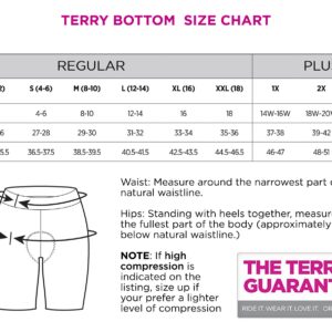 Terry Bike Shorts Women Padded, Long Haul Hi-Rise Cycling Shorts for Women High Waisted Compression Flex Air Max Chamois - Black | Charcoal, Medium