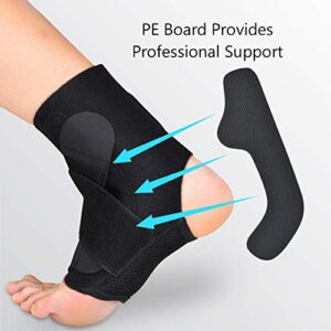 AYNEFY Ankle Support Brace, Tendon Support Sleeve Adjustable Wrap for Plantar Compression Strap Acute Injury Rehabilitation Effective Relief Chronic Discomfort Arthritis