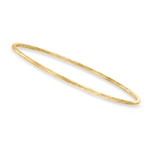 canaria italian 10kt yellow gold bangle bracelet. 7 inches