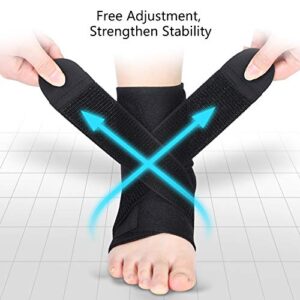 AYNEFY Ankle Support Brace, Tendon Support Sleeve Adjustable Wrap for Plantar Compression Strap Acute Injury Rehabilitation Effective Relief Chronic Discomfort Arthritis