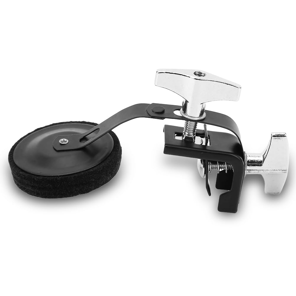 Drum Damper Mute Silencer,Clamp On Drum Damper Felt Drum Kit for Snares Drum Parts