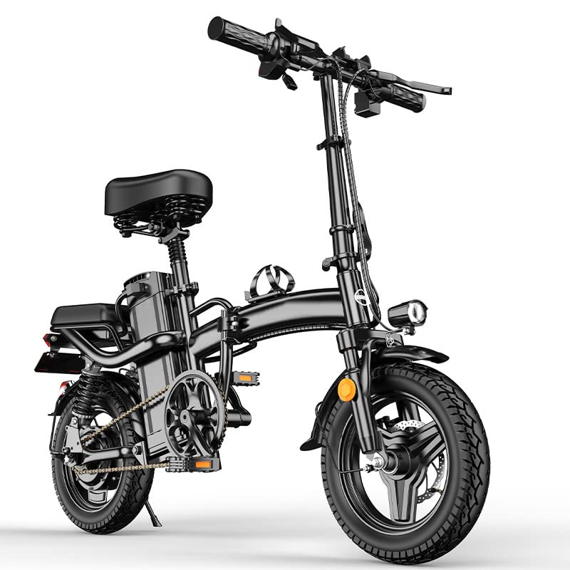 Upgrade Folding Electric Bicycle for Adults 400W 48V15Ah Build-in Lithium Large Battey Long Range 20 * 4.0" Fat Tire E-Bike All Terrien Mountain Snow Beach City Cruiser Electric Bike Engine Pro