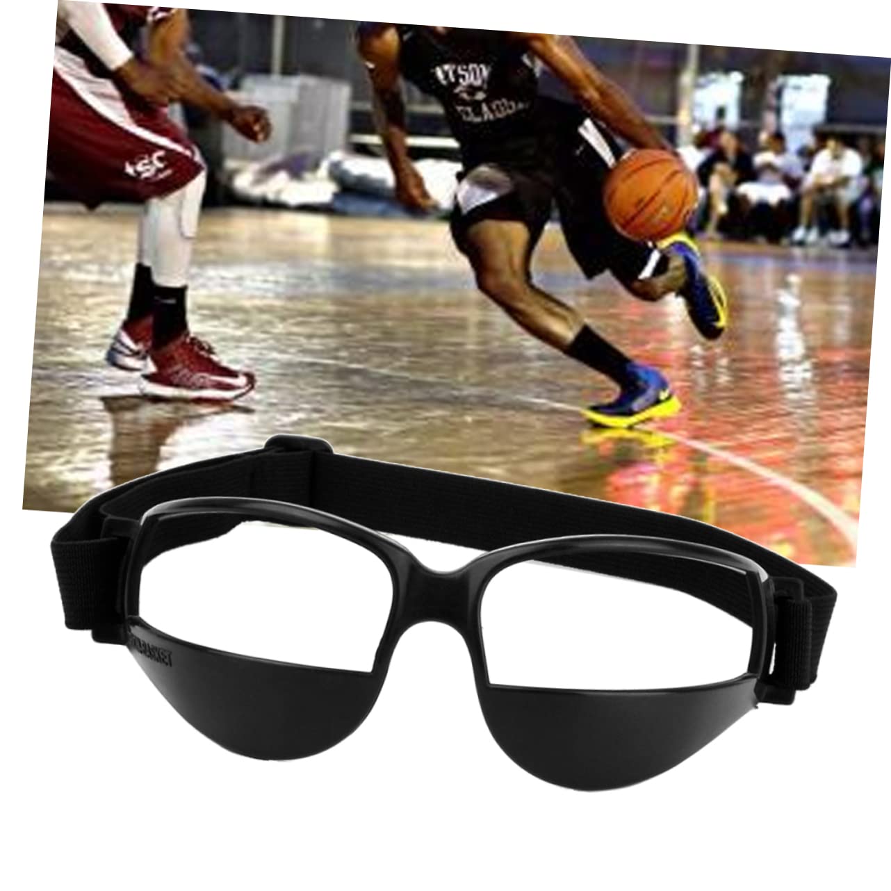 INOOMP Youth Aid Head Kids Goggles Look Player Dribbling Training Glasses Sports Dribble Teenagers Basketball for No Eye Anti-Low Adult Black Equipment Specs Goggle Team