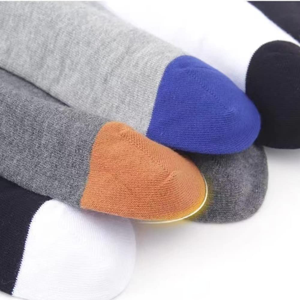 NIGEIYEME 5 Pairs Mens Deodorant Athletic Cotton Crew Socks Sweat-absorption Basketball Running Ankle Socks with Gift Box (Multipack A with box-5 Pairs,Men,Male,Adult,US,Alpha,Medium,Regular,Regular)