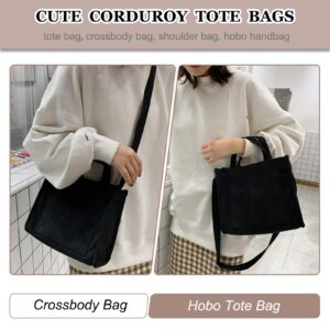 Tote Bag for Women, Small Satchel Bag Handbag Stylish Tote Handbag Corduroy Hobo Bag Fashion Shoulder Crossbody Bag