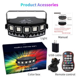 Strobe Light for Parties led Disco Dancing Party bar Mini Indoor RGB Sound Activated & Speed Control DJ Flashing Light for Parties Light