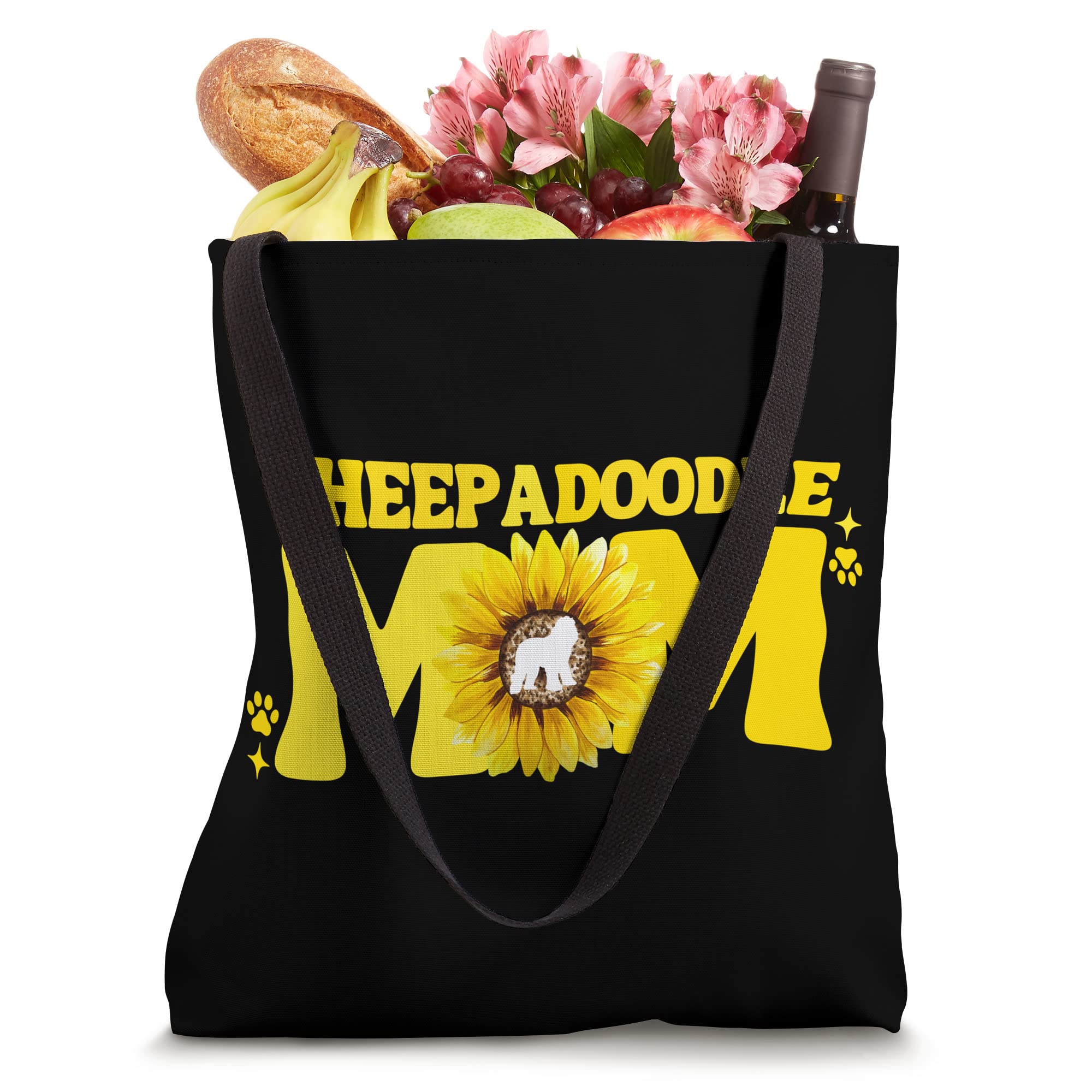 Cute Sheepadoodle Mom For Women Mama Sheepadoodle Dog Mom Tote Bag