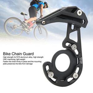 Oumefar Mount Bike Chain Guard, 7075 Aluminum Alloy High Strength Direct Mount Chain Guide Light Weight Easy Installation Fixed Chain for Road Bike Sportinggoods