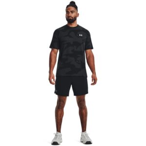 Under Armour Men's Velocity Jacquard Loose Fit Short Sleeve Athletic Shirt (Grey, X-Large)