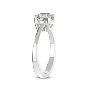 FRIENDLY DIAMONDS 1 Carat | IGI Certified Heart Shape Lab Grown Diamond Engagement Ring | 14K Or 18K in White, Yellow Or Rose Gold | Demi Four Prong Diamond Engagement Ring | FG-VS1-VS2 Quality