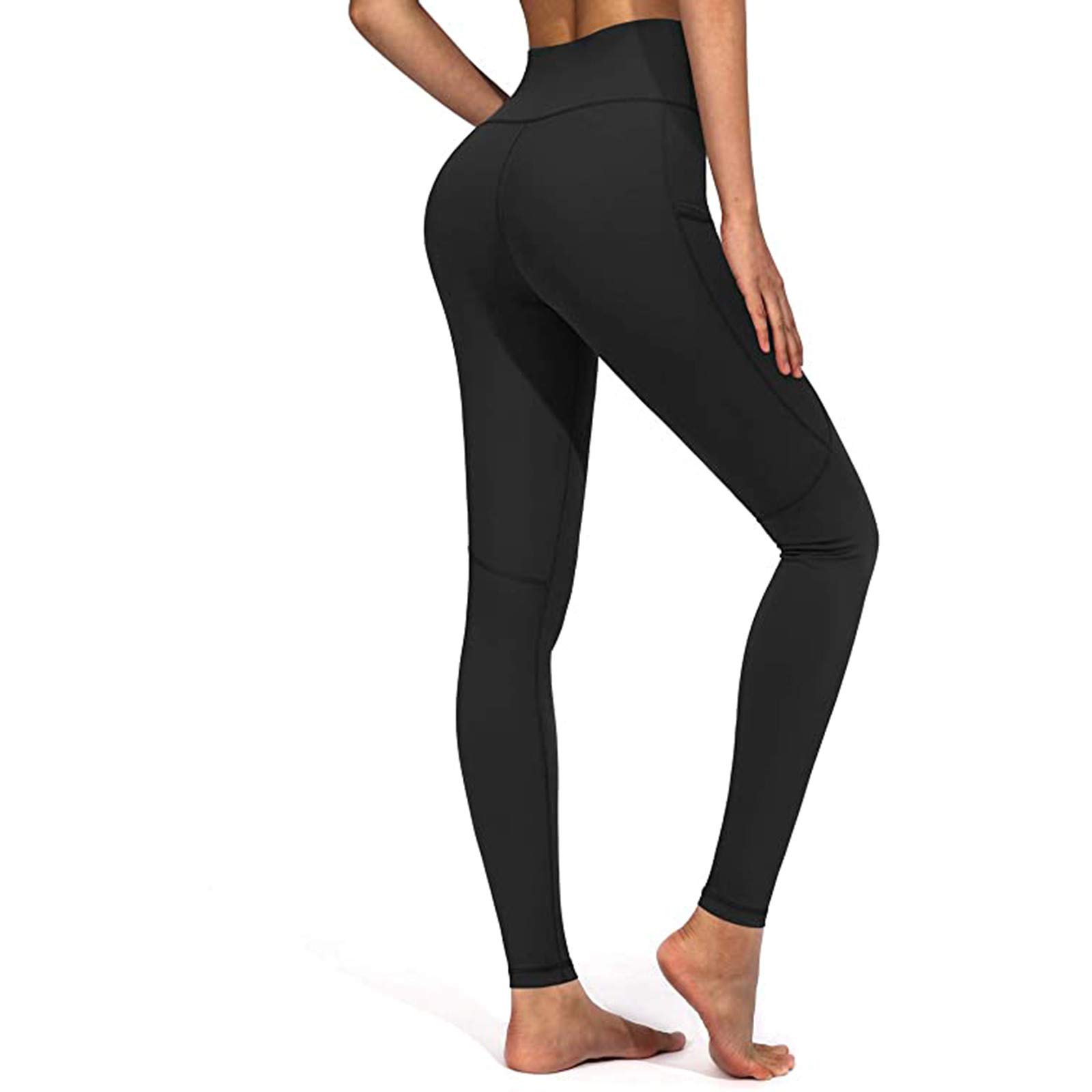 MRAFDGFB Sleep Slimmers Compression Leggings Plus Size Workout Control Pants Straight Leg Yoga Pants for Women (G-Black, XL)