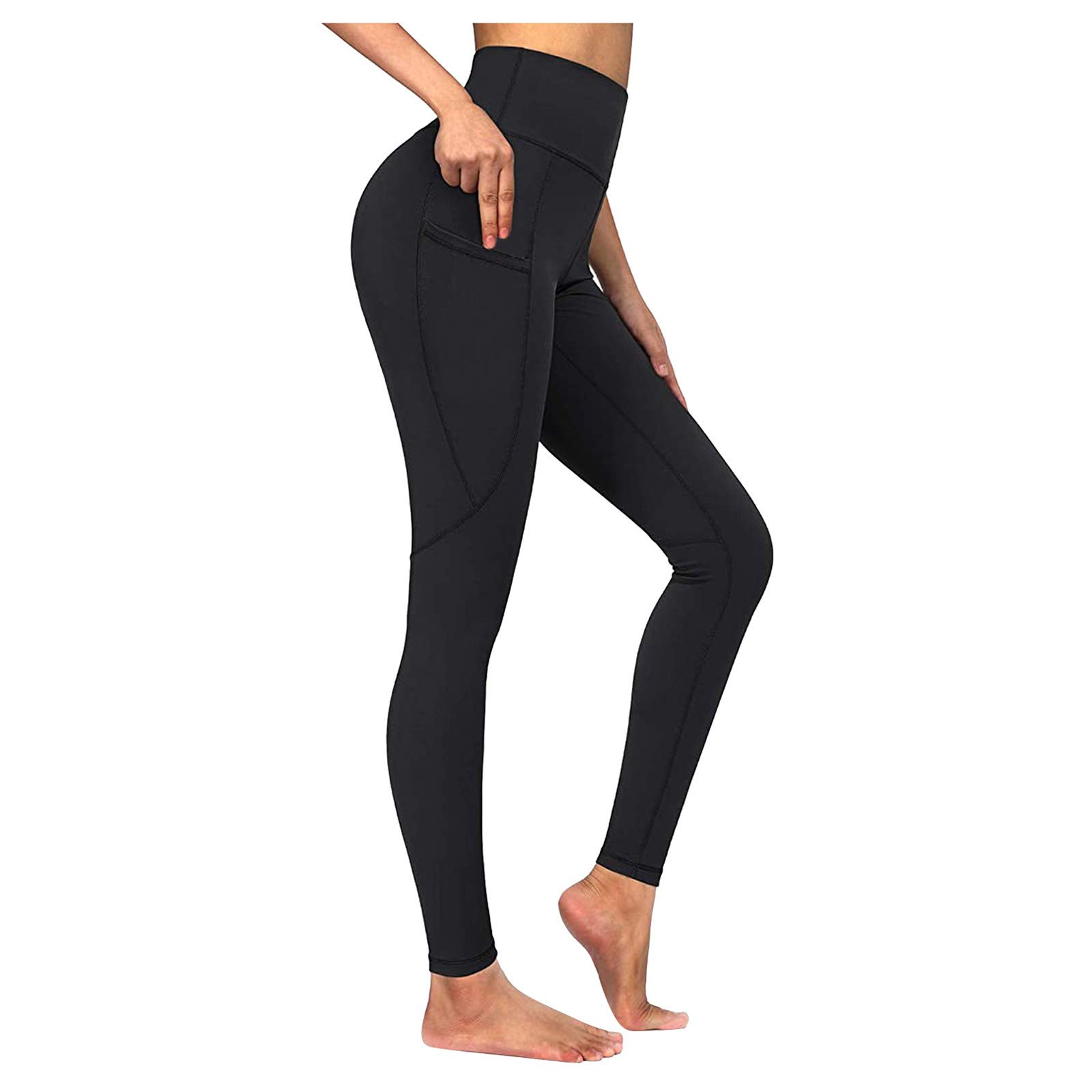 MRAFDGFB Sleep Slimmers Compression Leggings Plus Size Workout Control Pants Straight Leg Yoga Pants for Women (G-Black, XL)