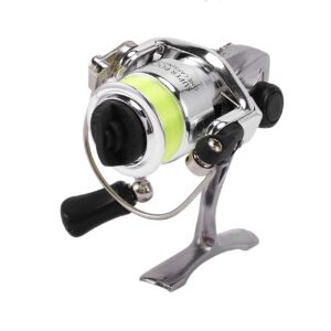 REHOC Mini 100 Pocket Fishing Reel Fishing Tackle Small Reel 4.3:1 Metal Wheel Small Reel