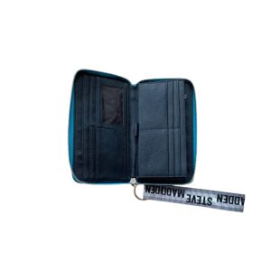 Steve Madden BZIP-WEB Wallet Wristlet (TEAL)