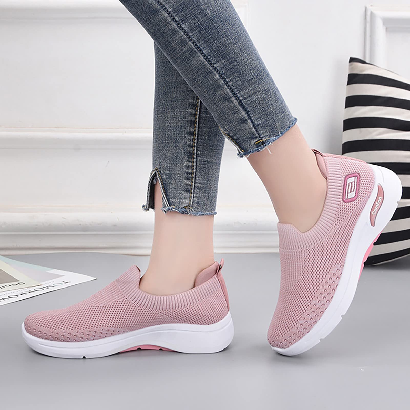 ZHOUXINGB Summer Sandals for Women Sexy, Womens Sandals Rain Sandals Latin Water Shoes Retro Shoes Fashion Heels Basketball Slip On Sneakers Women No Back Pink