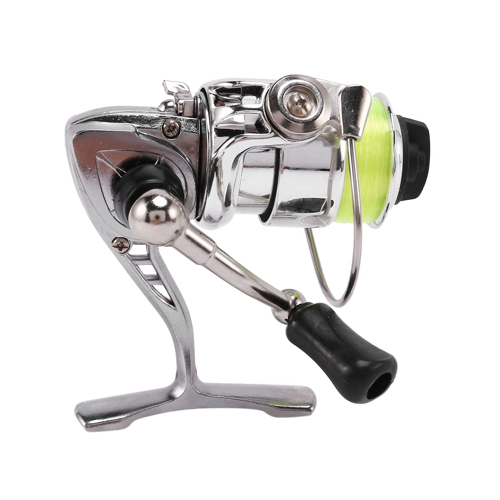 REHOC Mini 100 Pocket Fishing Reel Fishing Tackle Small Reel 4.3:1 Metal Wheel Small Reel