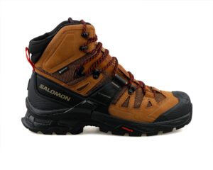 salomon quest 4 gtx hiking boots mens sz 10 rubber/black/fiery red