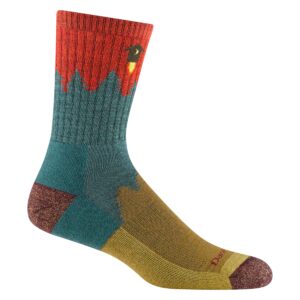 Darn Tough Men's Number 2 Micro Crew Midweight with Cushion Sock (Style 1974) - Teal, X-Large