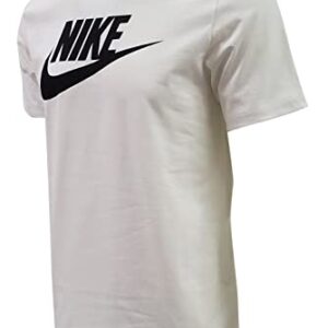 Nike Sportswear Mens Graphic T Shirt (Large, White/Black)