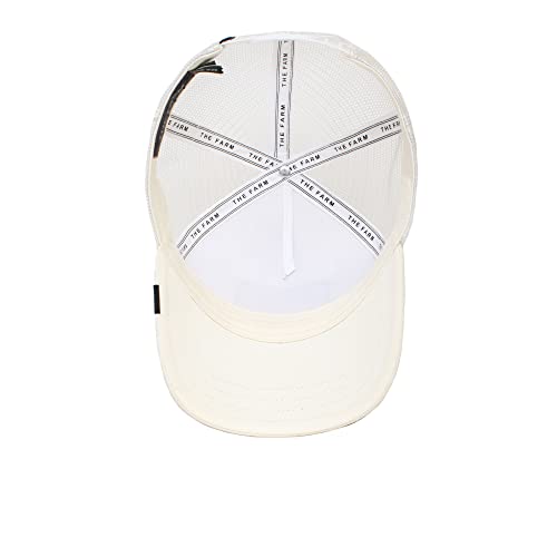 Goorin Bros. The Farm Unisex Original Adjustable Snapback Trucker Hat, White (White Tiger), One Size