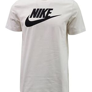 Nike Sportswear Mens Graphic T Shirt (Large, White/Black)