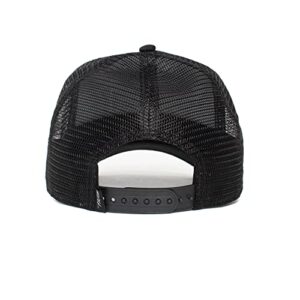 Goorin Bros. The Farm Unisex Original Adjustable Snapback Trucker Hat, Black (Lone Wolf), One Size