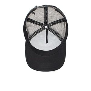 Goorin Bros. The Farm Unisex Original Adjustable Snapback Trucker Hat, Black (Lone Wolf), One Size