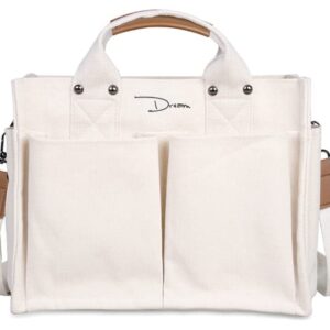 Canvas Tote Bags for Women Large Shoulder Bags Handbags Purse Big Satchel Purses Multi-pocket Handbags Casual Work Bags