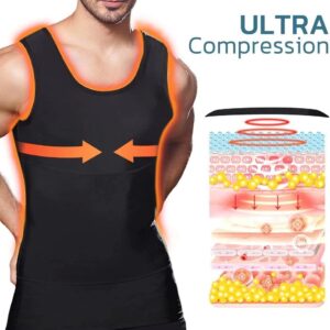 CGTFY Gynecomastia Compress Tank Top,Mansottile Ion Shaping Vest(1PCS,L/XL)