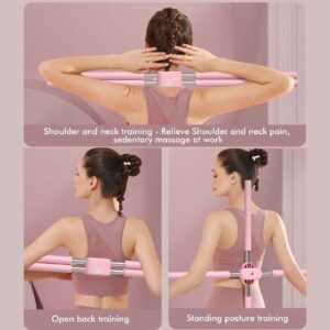 Adontze back cracking pole, yoga sticks stretching tool,yoga sticks for posture, retractable design for adult and child Back Brace Posture Corrector