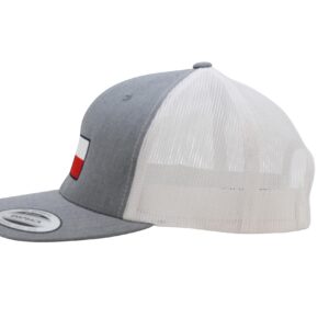 Trucker Hat - Texas Flag (Heather Gray/White)