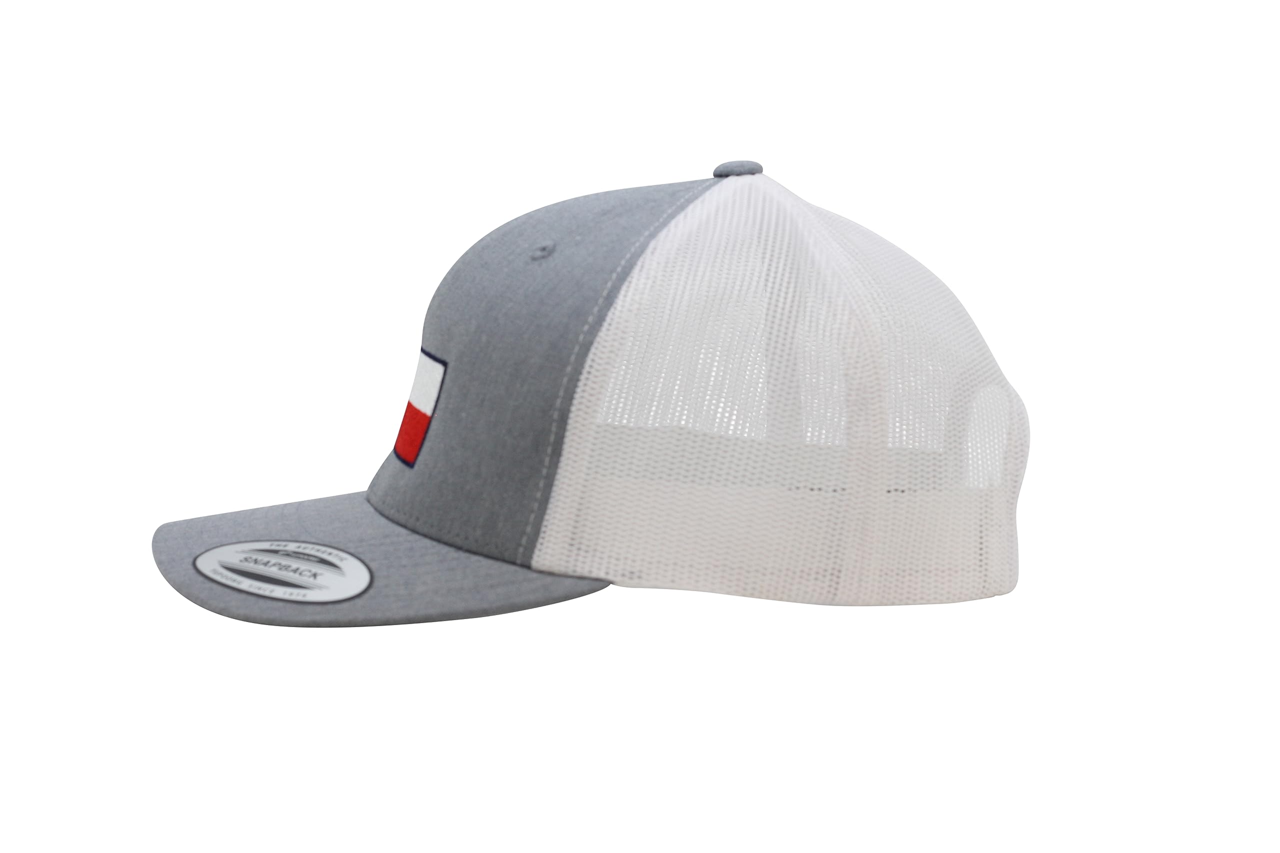 Trucker Hat - Texas Flag (Heather Gray/White)