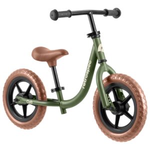 retrospec cub 2 toddler 12" balance bike, 18 months - 3 years old, no pedal beginner kids bicycle for girls & boys, flat-free tires, adjustable seat, & durable frame