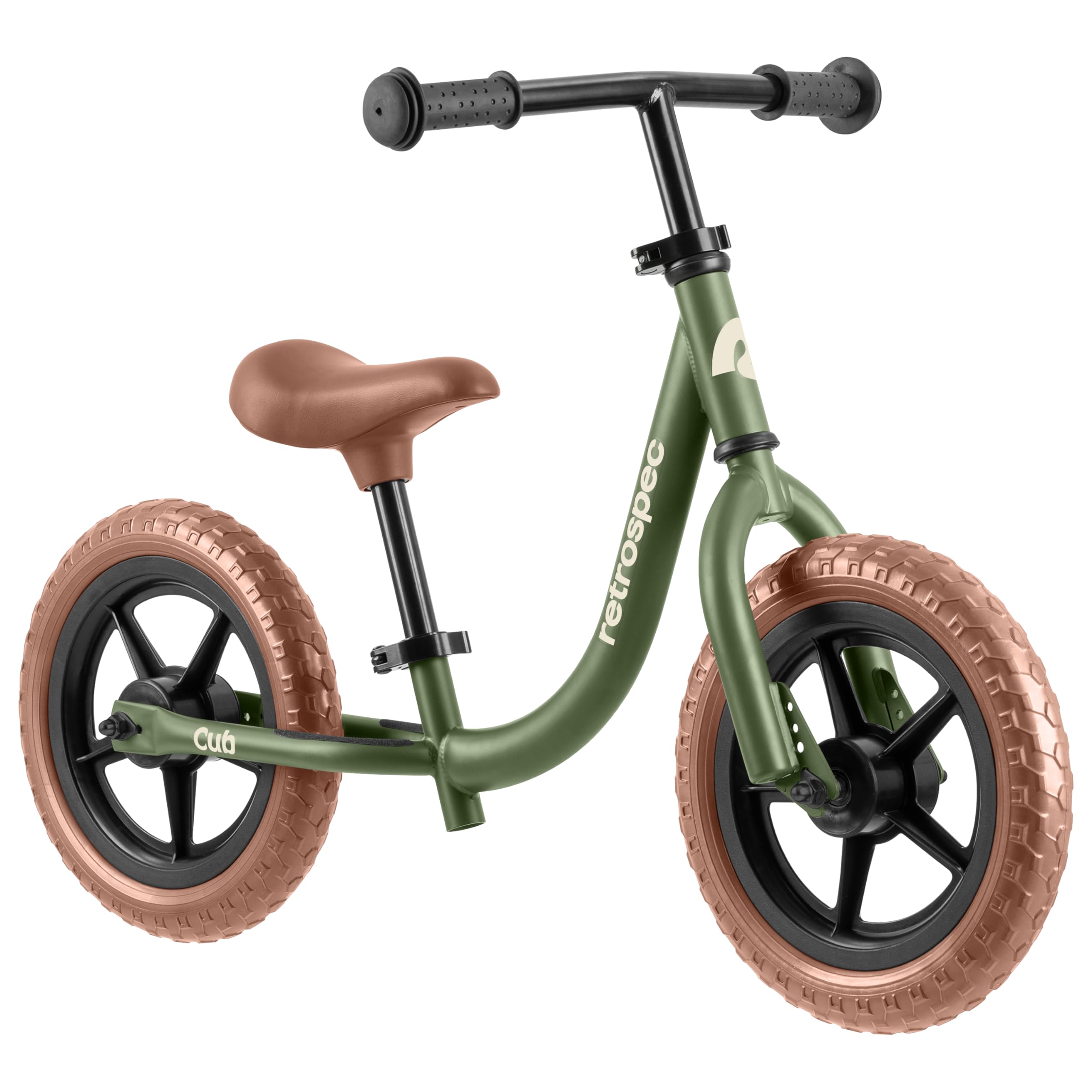 Retrospec Cub 2 Toddler 12" Balance Bike, 18 Months - 3 Years Old, No Pedal Beginner Kids Bicycle for Girls & Boys, Flat-Free Tires, Adjustable Seat, & Durable Frame