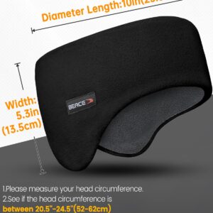 BEACE Double-Layer Fleece Ear Warmers Winter Headband for Men Women-Ear Muffs Ear Covers for Running Cycling Ski