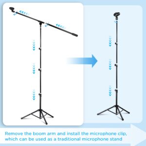 Bietrun Wireless Microphone with Microphone Stand