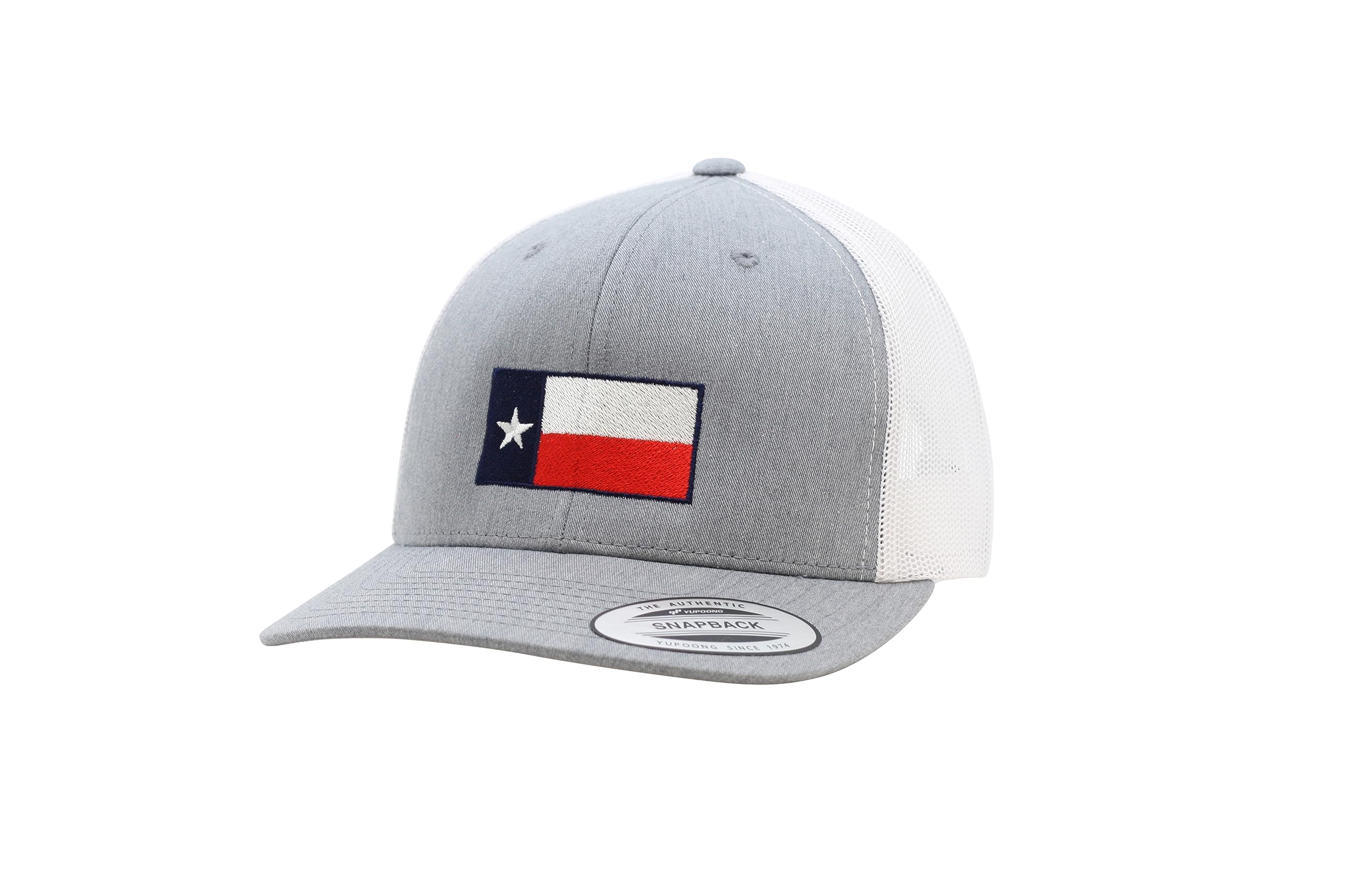 Trucker Hat - Texas Flag (Heather Gray/White)