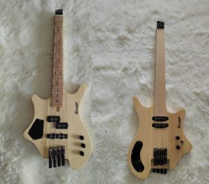 4 string bass/ 6 string lead headless fretless bass busuyi guitar right