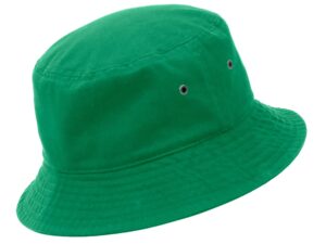 utmost bucket hat 100% cotton & denim lightweight packable outdoor summer beach fishing sun hat(l/xl, 1pc kelly green)