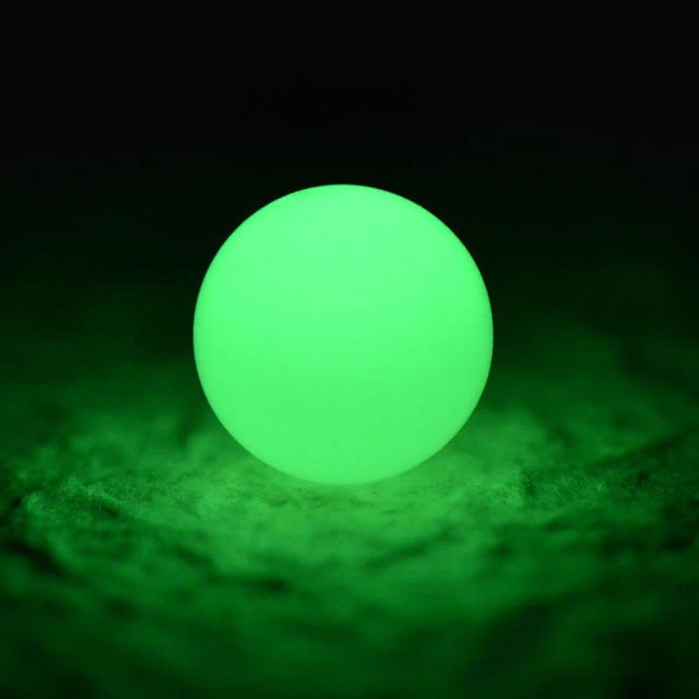 100 Pcs Luminous Fishing Beads, Round Night Fishing Glowing Balls Glow in Dark Fishing Lure Baits Fishing Tackle Bead Baits(10MM,Green)