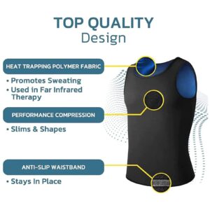 IOTKIT CGTFY Gynecomastia Compress Tank Top, Compression Tank Top Men for Slimming Body Shaper Vest (Blue,4XL/5XL)