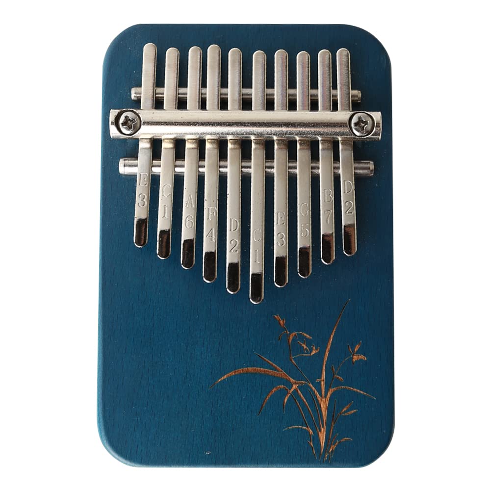 Kalimba Thumb Piano 10 Keys Musical Instruments, Portable Mahogany Wood Finger Piano Gifts For Adults & Kids,Mini Kalimba Keyboard Percussion Instrument Music Gifts for Beginners