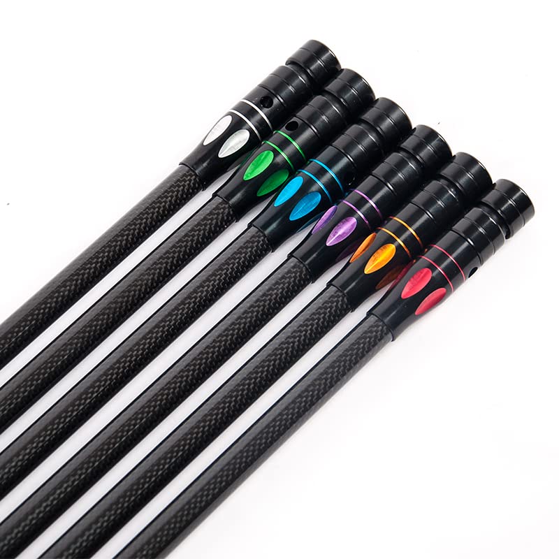 SHARROW Archery Bow Stabilizer Balance Bar Set 5" 10" 30" Balance Bar Stabilizer Rod Removable Pure Carbon Fiber Extension Pole Recurve Bow Accessories Hunting