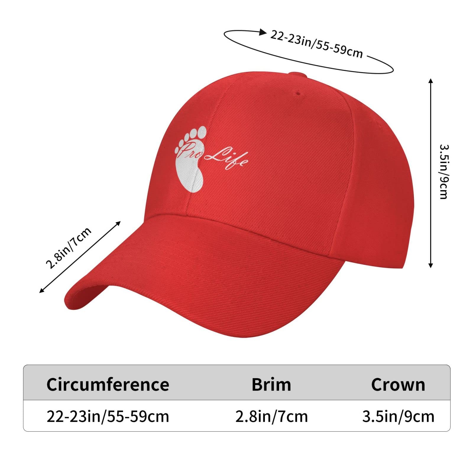 Pro Life Choose Life Baseball Cap for Men Women Fashion Golf Hat Adjustable Red Trucker Hats